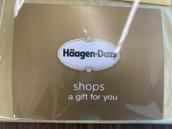 Haagen-Dazs shops a gift for you